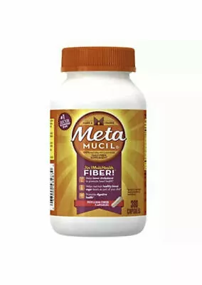 Metamucil Multi-health Psyllium Fiber Supplement Capsules 300 Ct • $26.50