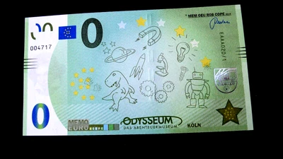 £5.12 • Buy Odysseum Cologne 0 Euro Souvenir Sham Dinosaur Robot Dinosaur Memo Banknote