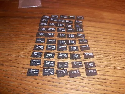 Lot Of 50 - 2GB Mixed Brands Microsd/ Micro SD Cards • $88.50