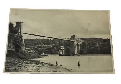 Menai Bridge Anglesey Vintage Postcard. Wales • £2.95