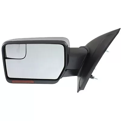 Power Mirror For 2011-2014 Ford F-150 Driver Side Heated Signal Light Chrome • $106.48