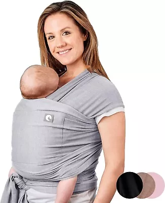 BABY SLING WRAP WITH LARGE FRONT POCKET SOFT BABY WRAP CARRIER ( FOR 3-15kgs ) • £21.99