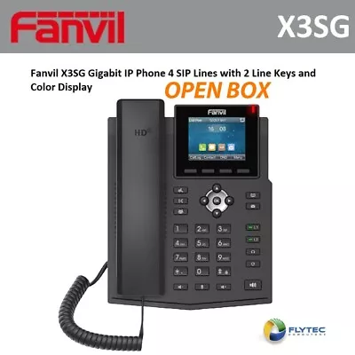 $49.99 • Buy Fanvil X3SG OPEN BOX Gigabit IP Phone 4 SIP Lines With 2 Line Keys