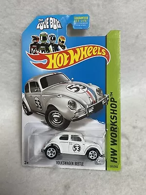 Hot Wheels Volkswagen Beetle  Herbie  The Love Bug  Herbie HW Workshop B3 • $14.99