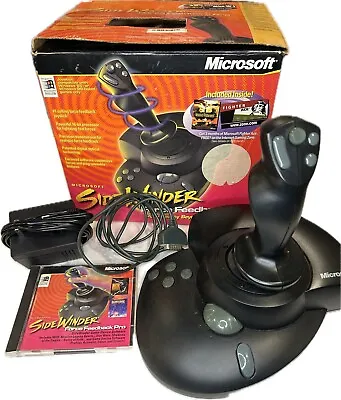 Microsoft SideWinder Force Feedback Pro Joystick Complete W/ Software Box • $59.99