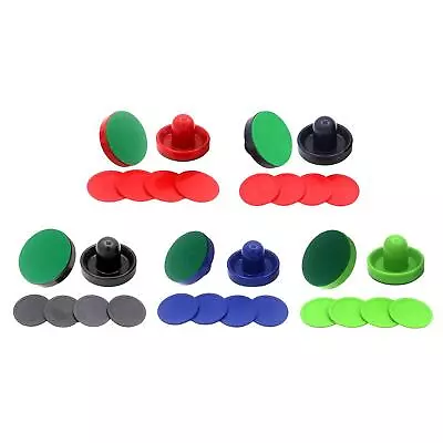 1 Set Mini Air Hockey Pushers And Air Hockey Pucks Felt Goal Handles Pushers • $12.56