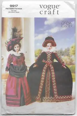 Vogue Sewing Pattern 9917 Historical Costumes For 11.5  DOLL Barbie Size • $10.99