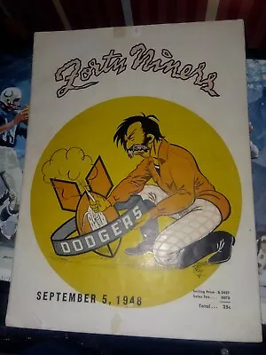 1948 SAN FRANCISCO SF 49ERS FOOTBALL PROGRAM V. BROOKLYN DODGERS AAFC KEZAR • $125