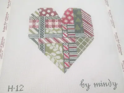 Christmas Heart-mindy-handpainted Needlepoint Canvas • $55.80