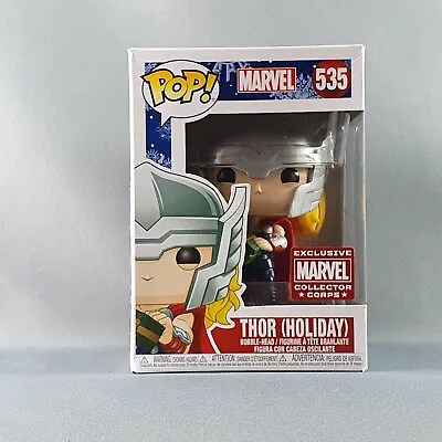 Box Damage Thor Holiday Funko Pop Vinyl Marvel Collector Corps Exclusive 535 • £12.99