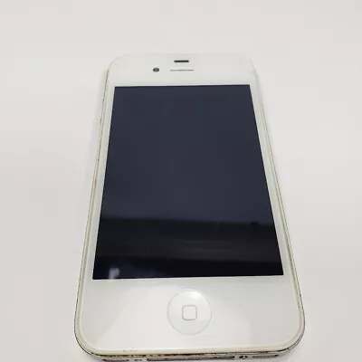 Apple IPhone 4 - White  A1332 - Working - No Sim Card - See Photos Of Back • $24.49