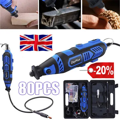 £22 • Buy 80pcs Rotary Multi Tool Set Dremel Compatible Accessories Mini Drill Hobby +case