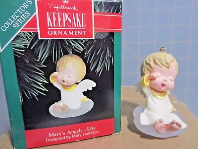 1992 Hallmark QX4274   Mary's Angels #5   Lily  Ornament • $79.99
