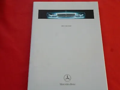 Mercedes W220 S-Class S 320 S 430 S 500 S 600 Hardcover Brochure 1999 • $13.90