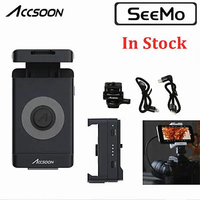 US Accsoon SeeMo Wireless Video Phone Transmitter Fr IPhone IPad Montoring Black • $139