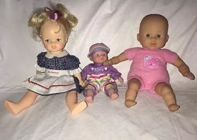 1998 Cititoy Precious Tiny Baby Doll 8” & 13” Little Miss Sunbeam Dolly 1970 • $19.99