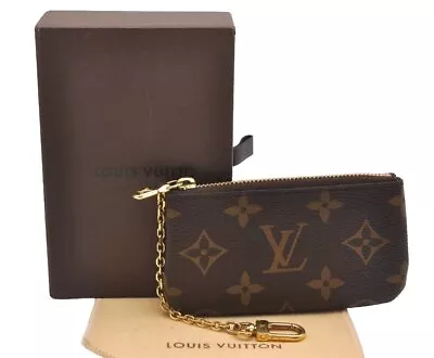 Authentic Louis Vuitton Monogram Pochette Cles Coin Purse Case M62650 Box 1566J • £329.29