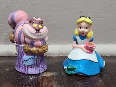$19.99 • Buy Disney Alice In Wonderland Cheshire Cat Salt And Pepper Shaker Set 