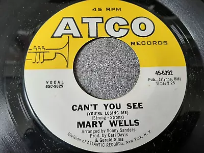 Mary Wells - Can't You See (you're Losing Me) - Atco - 6392 - Northern Soul • $12.43