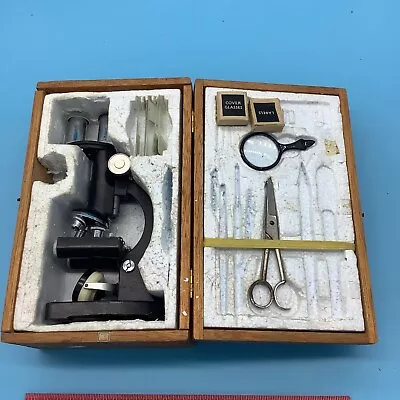 Vintage King 50-900X Microscope Set With Case-17 • $69.99