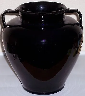 $247.50 • Buy Mission Pottery Black 2-handle Wheel Thrown Vase