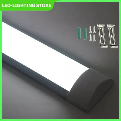 4FT LED Strip Lights Batten Tube Light Office Shop Garage Ceiling Lamp 3-8FT • £8.99