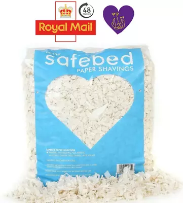 48HR TRACKED Safe Bed Plain Cream Paper Shavings Small Animal Pet Bedding 700g • £10.99