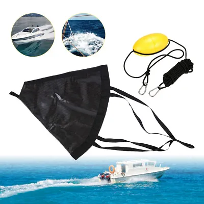 $63.42 • Buy 53  Drift Sock Sea Anchor Drogue With Drift Anchor Tow Rope Fits Boats 26-30''