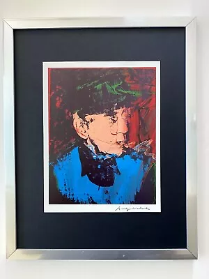 Andy Warhol | Vintage 1984 Man Ray Print Signed | Mounted And Framed • $149