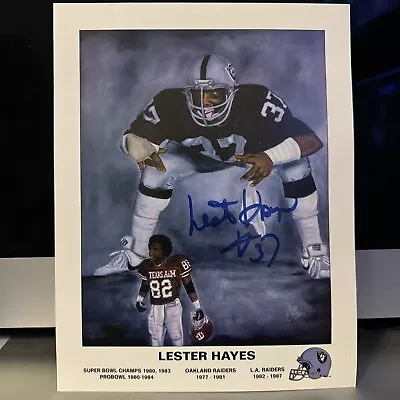 Lester Hayes Oakland Raiders Signed 8x10 Photo Auto • $60