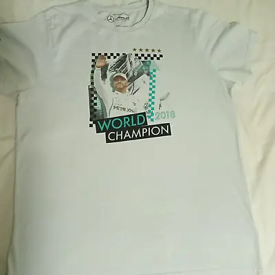 Mercedes AMG Petronas Lewis Hamilton 2018 World Champion T-Shirt Size XL • $7