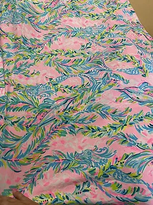 Lilly Pulitzer Fabric By The Yard 36”x60” Mermaid Unicorn Of The Sea • $28