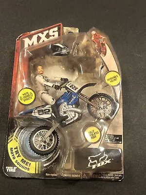 Road Champs MXS Moto Sounds Fox Racing Dirt Bike Rider Figure 2008 Jakks New • $85