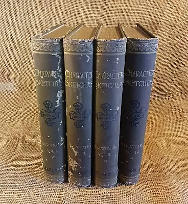 Brewer 1892  Character Sketches Of Romance Fiction And The Drama  4 Volumes • $115