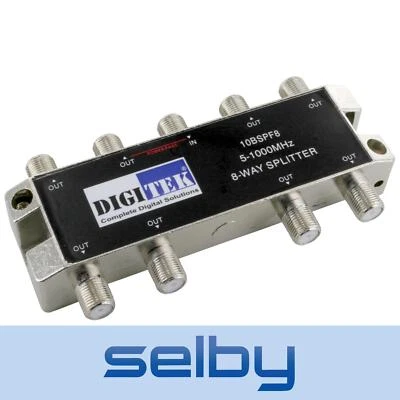 $16.95 • Buy Digitek 8-Way F-Type TV Antenna Aerial Splitter 5-1000MHz