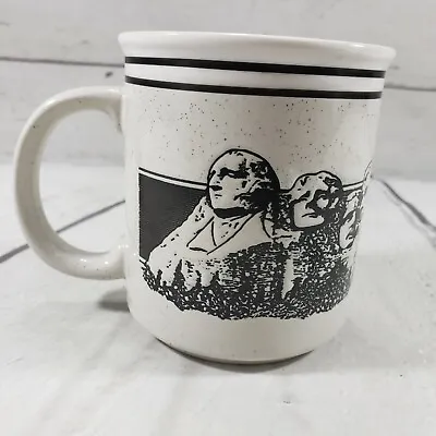 Mount Rushmore Mug Vintage Coffee Tea Cup Ceramic Presidents VTG Used Condition • $35.99
