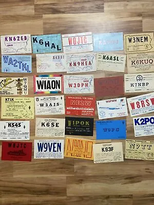 QSL Cards Lot Of 30 Ham Radio Vintage USA American Domestic Collectible (#3) • $9.99