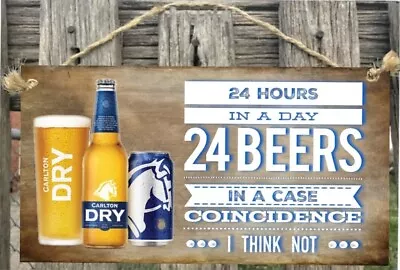 BEER Wooden Sign Plaque Country Personalised Beer BarGARAGEShed Home Decor • $15