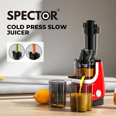 Spector Cold Press Slow Juicer Whole Fruit Juice Extractor Vegetable Processor • $139.99
