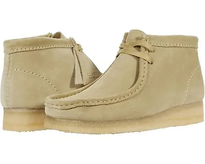 Women's Shoes Clarks WALLABEE BOOT Lace Up Moccasins 55520 MAPLE SUEDE • $124