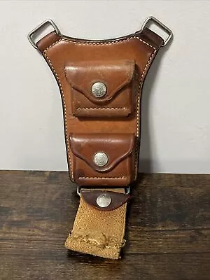 VTG Bianchi Gun Leather #13B “SCORPION” 38/357 CARTRIDGE POUCH • $39.99