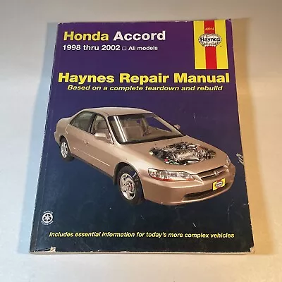 Haynes Honda Accord - 1998/1999/2000/2001/2002/All Models - HAYNES Repair Manual • $13.50