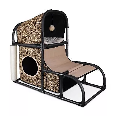 Modern Cat Tree House Condo Pet Furniture Large Cat Tower Bed Scratching Post... • $59.87