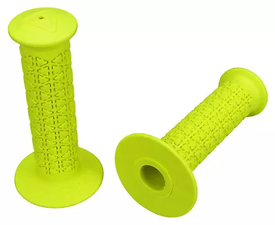 AME Old School BMX Bicycle Grips - ROUNDS - FLUORESCENT YELLOW • $19.99