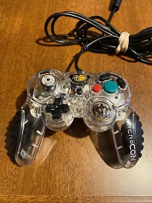 GameCube Controller MadCatz MicroCon Macro Button Nintendo Clear - Untested • $12.95
