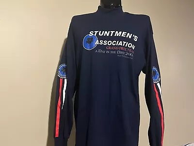 Vintage STUNTMENS Association Grand Prix Movie Promo L/s Shirt Columbia XL 2000 • $69.99