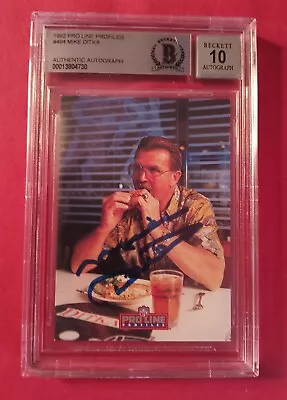 Mike Ditka  1992 Pro-Line Profiles #494 BGS 10 Auto Authentic #8 OF 9 Card Set • $24.99