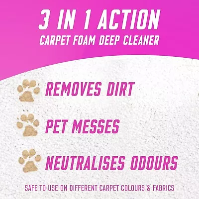 Vanish Gold Carpet Cleaner Care Foam Upholstery Dirt & Stain Remover 600ml UK • £7.80