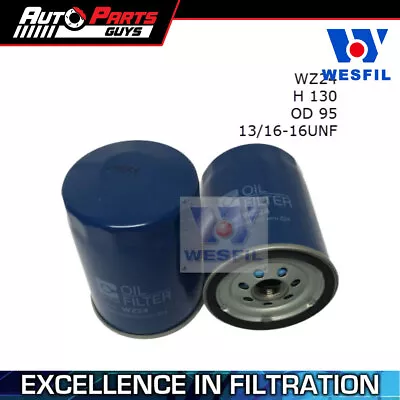 Wesfil Oil Filter Z24 Fits Holden Monaro 5.0L 307 V8 1968 - 1975 • $29.99