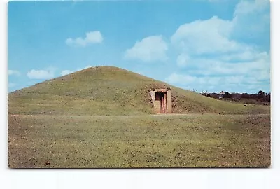 Ocmulgee National Monument Ceremonial Earthlodge Macon GA Chrome Postcard Vtg • $3.88